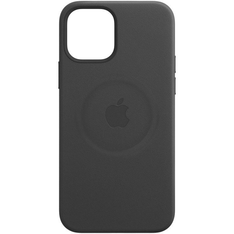 Apple Fekete Leather Magsafe kompatibilis iPhone 12/12 Pro Tok