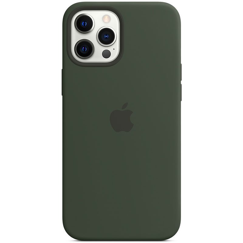 Apple Cyprus Zöld Silicone Magsafe kompatibilis iPhone 12 Pro Max Tok