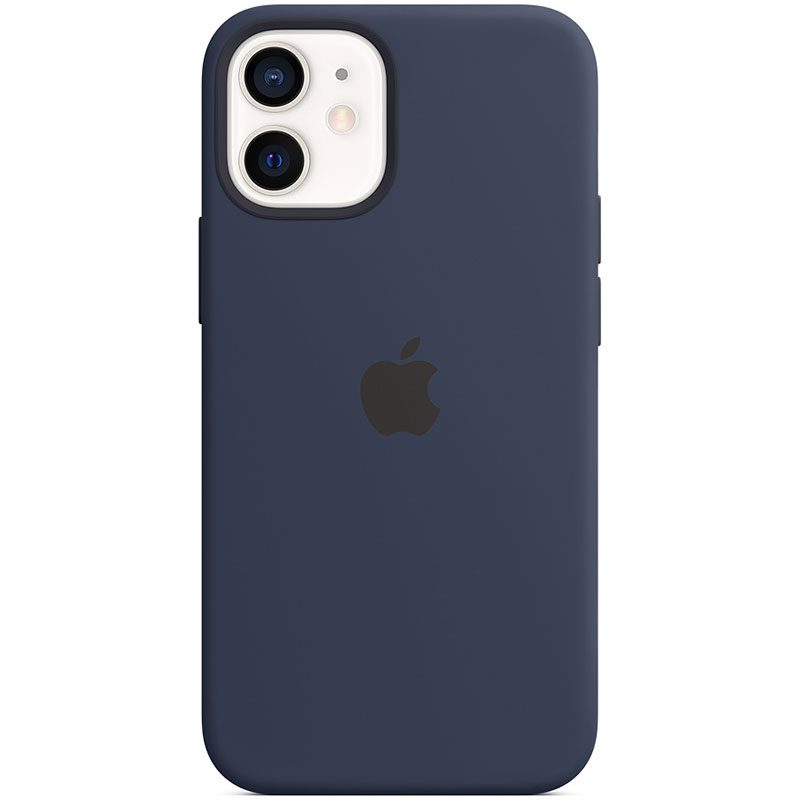 Apple Deep Navy Silicone Magsafe kompatibilis iPhone 12 Mini Tok