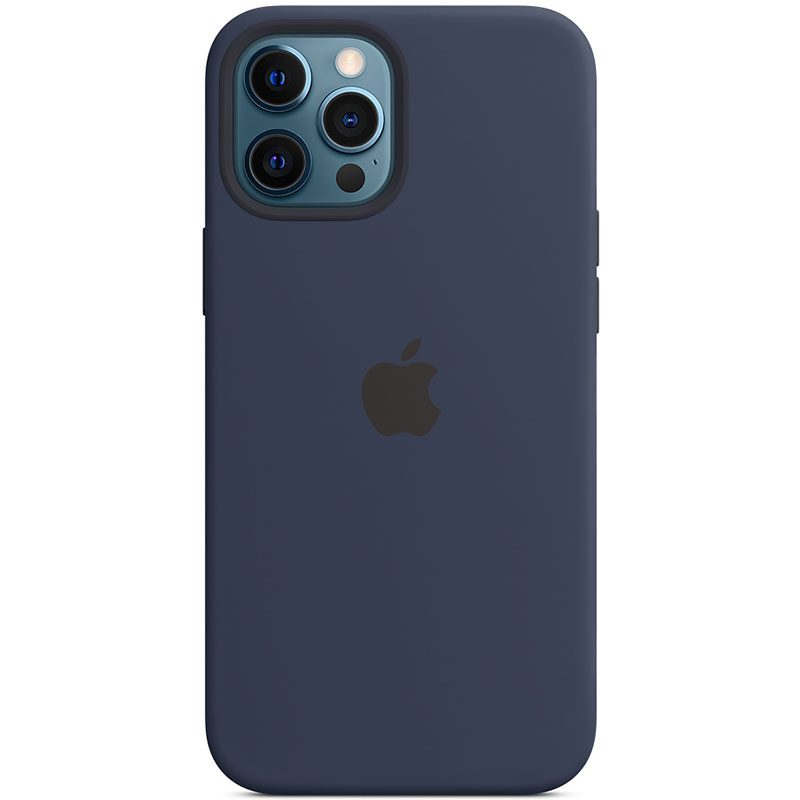 Apple Deep Navy Silicone Magsafe kompatibilis iPhone 12 Pro Max Tok
