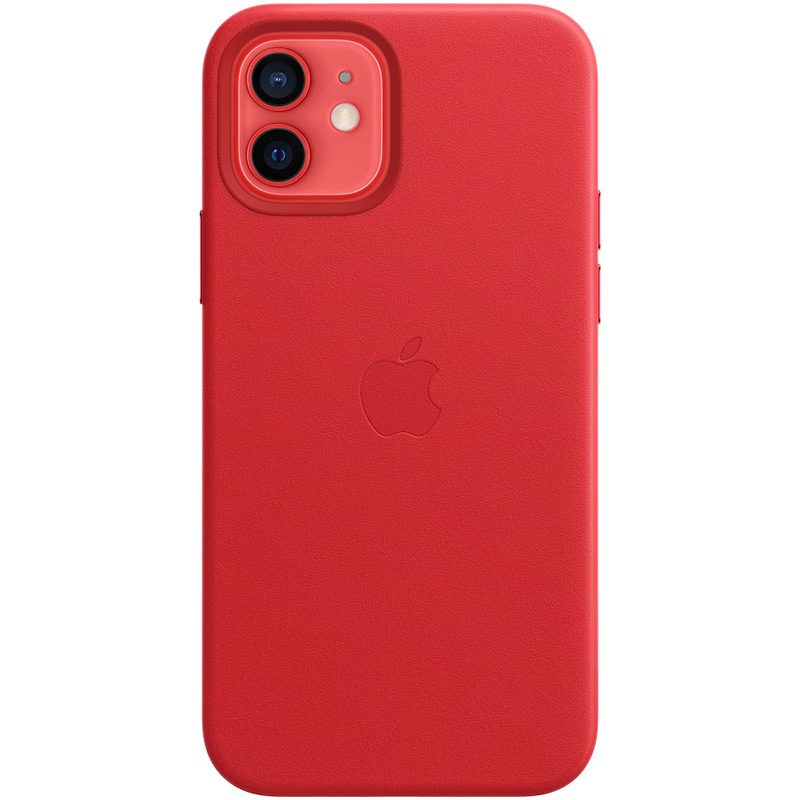 Apple Piros Leather Magsafe kompatibilis iPhone 12/12 Pro Tok