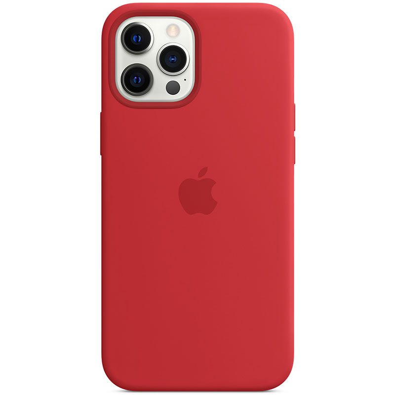 Apple Piros Silicone Magsafe kompatibilis iPhone 12 Pro Max Tok