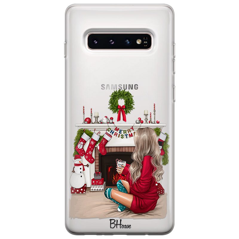 Christmas Day Blonde Samsung S10 Plus Tok