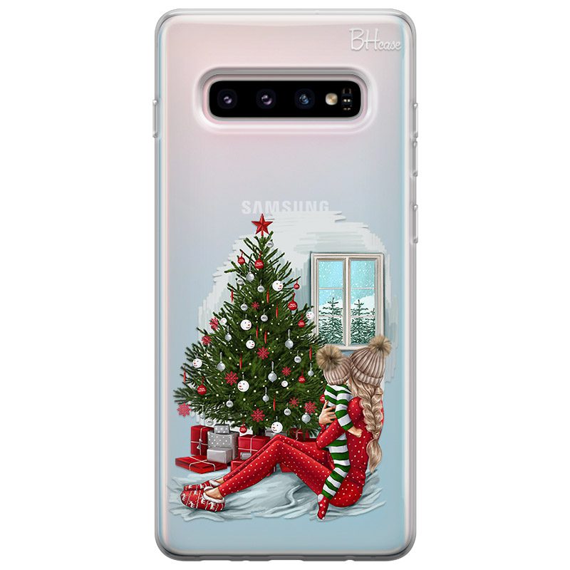 Christmas Mom Blonde Samsung S10 Plus Tok