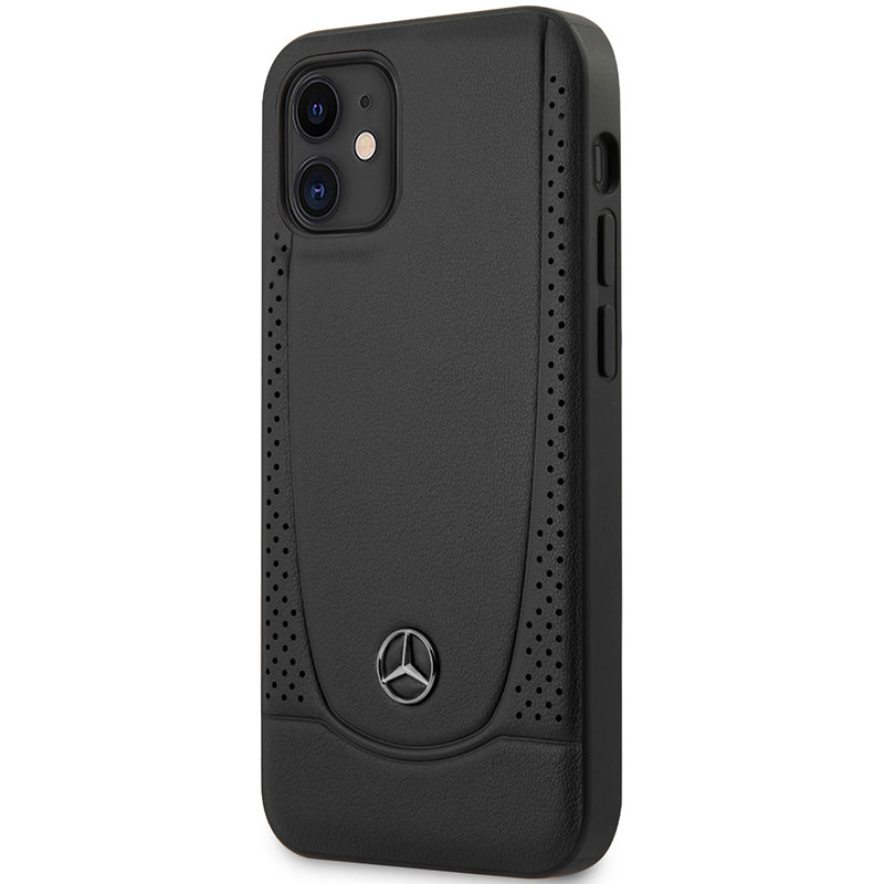 Mercedes Leather Urban Fekete iPhone 12 Mini Tok