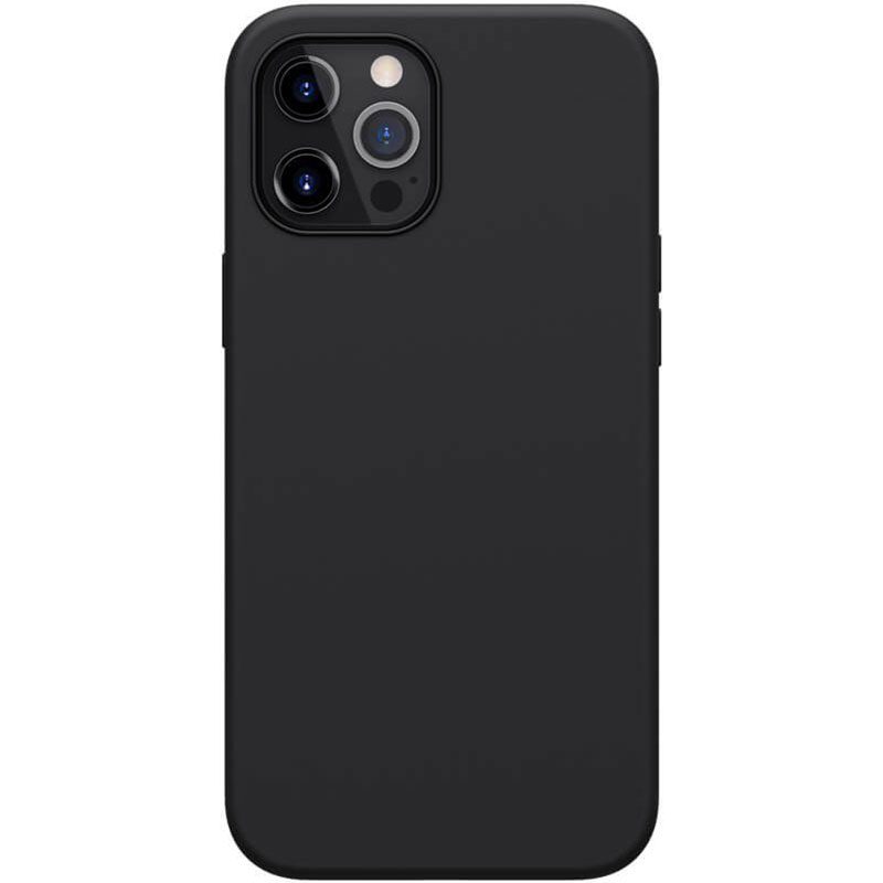 Nillkin Flex Pure Liquid Silicone Magsafe kompatibilis Fekete iPhone 12 Pro Max Tok
