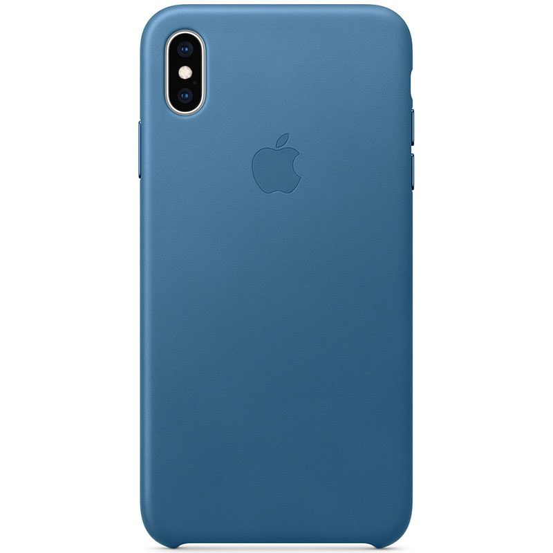 Apple Leather Cape Cod Kék iPhone XS Max Tok