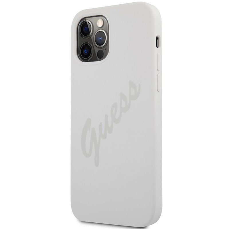 Guess Silicone Vintage Cream iPhone 12 Pro Max Tok