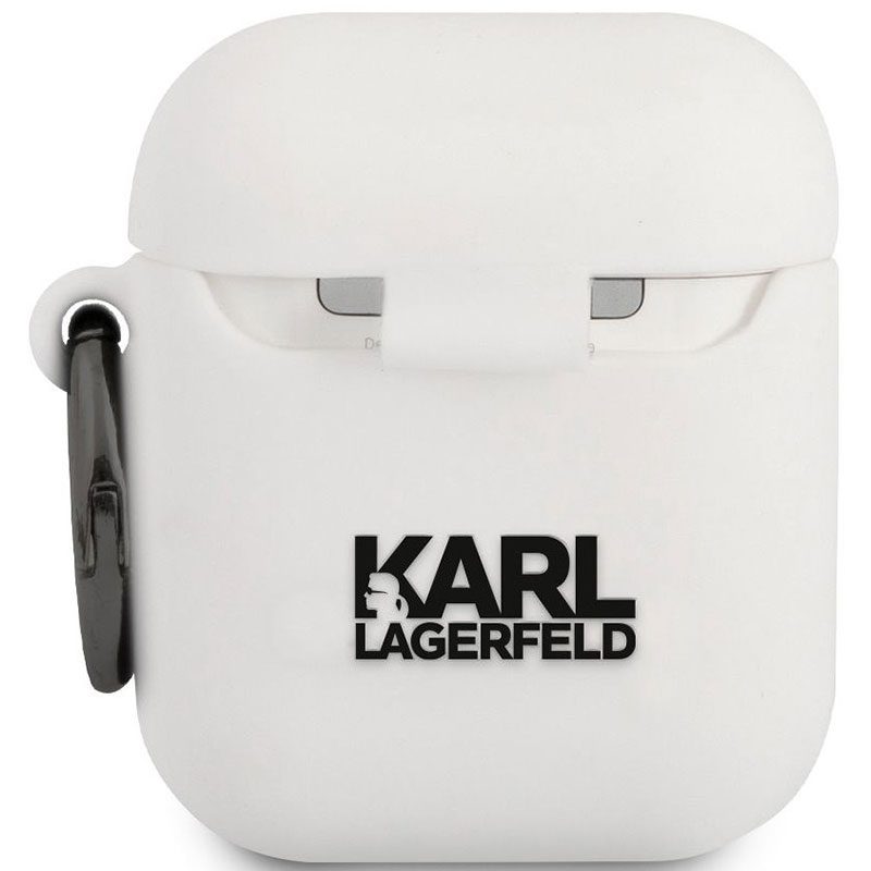 Karl Lagerfeld Head Silicone Fehér AirPods 1/2 Tok