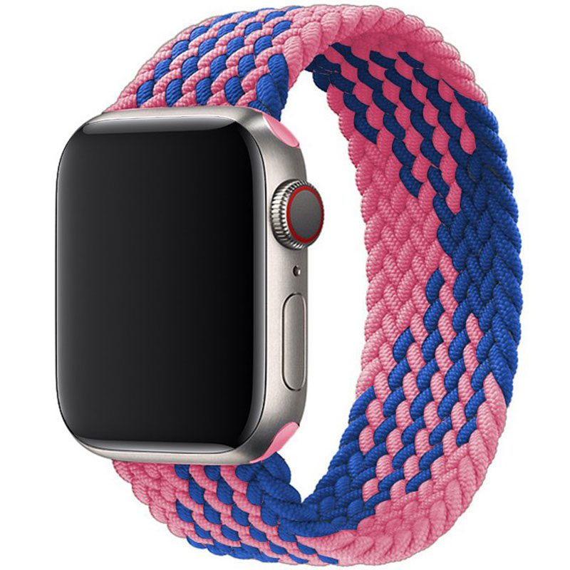 Braided Szíj Apple Watch 45/44/42/Ultra Blue Pink