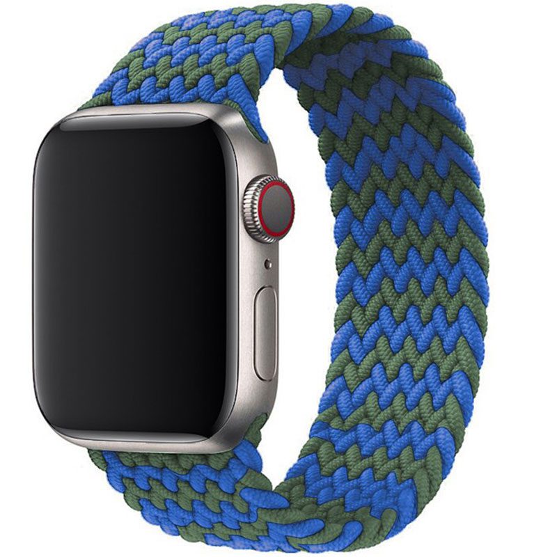Braided Szíj Apple Watch 45/44/42/Ultra Green Blue