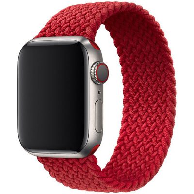 Braided Szíj Apple Watch 45/44/42/Ultra Red