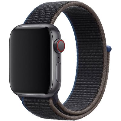 Nylon Szíj Apple Watch 45/44/42/Ultra Charcoal