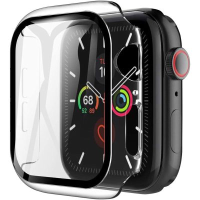 Üvegfóliás védőtok Apple Watch Matte Transparent