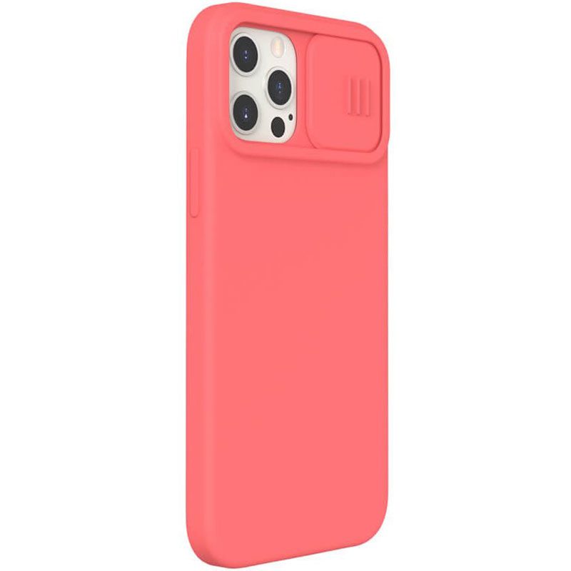 Nillkin CamShield Silky Magnetic Silicone Orange Rózsaszín iPhone 12/12 Pro Tok
