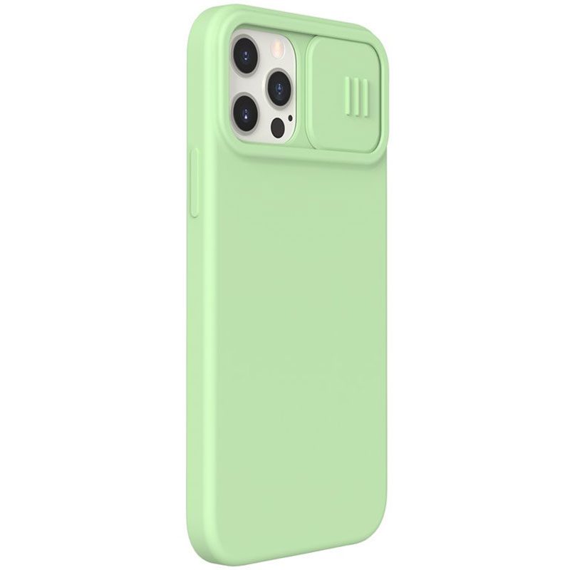 Nillkin CamShield Silky Silicone Matcha Zöld iPhone 12/12 Pro Tok