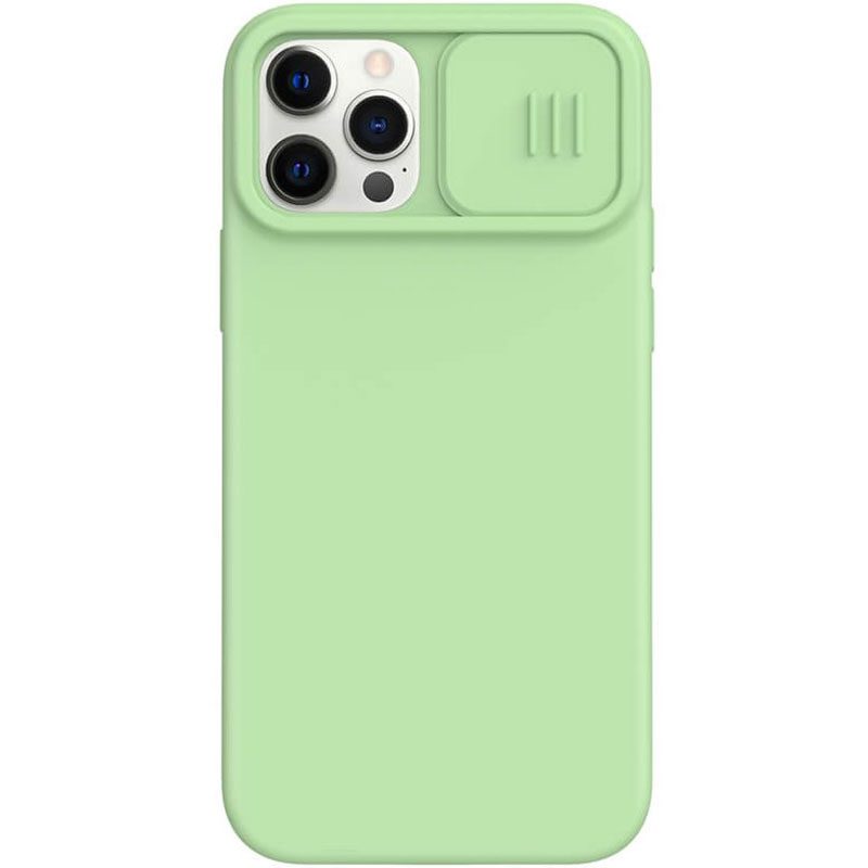 Nillkin CamShield Silky Silicone Matcha Zöld iPhone 12/12 Pro Tok