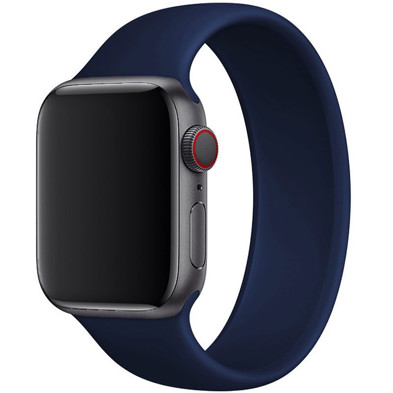 Silicone Solo Loop Szíj Apple Watch 41/40/38mm Blue