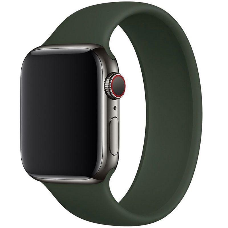 Silicone Solo Loop Szíj Apple Watch 41/40/38mm Cyprus Green