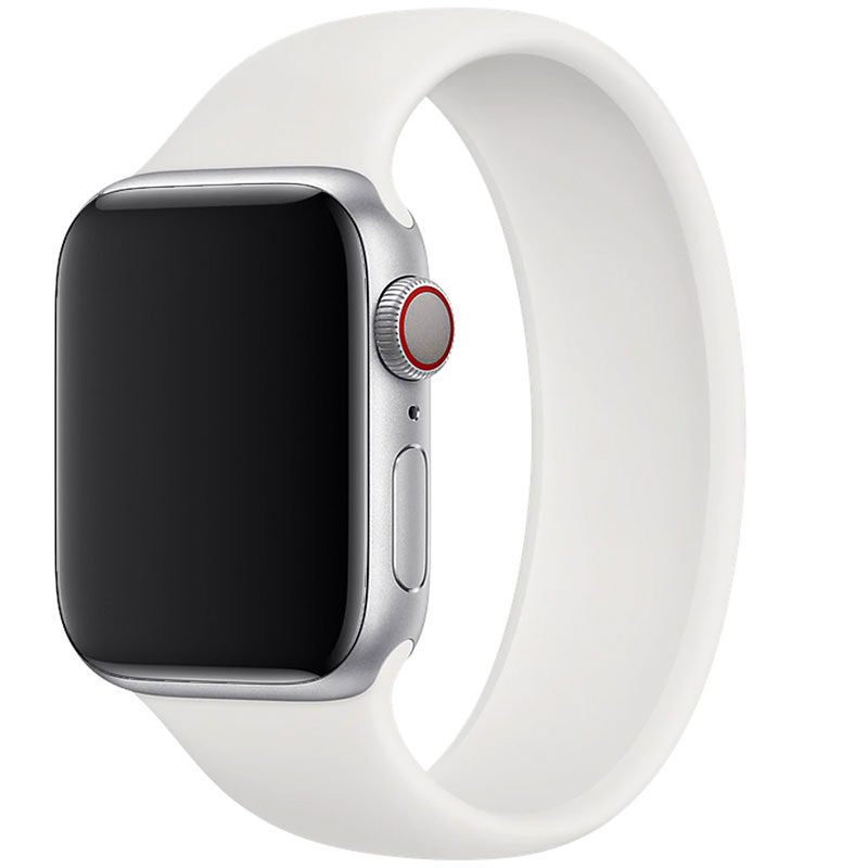 Silicone Solo Loop Szíj Apple Watch 41/40/38mm White