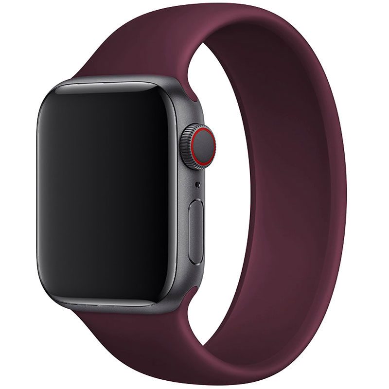 Silicone Solo Loop Szíj Apple Watch 41/40/38mm Wine Red