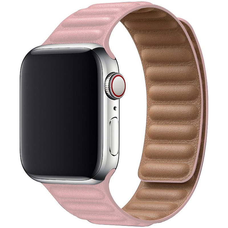 Leatherette Link Szíj Apple Watch 45/44/42/Ultra Rózsaszín