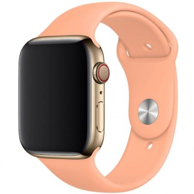 Silicone Szíj Apple Watch 41/40/38mm Cantaloupe Small