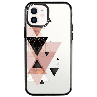 Geometric Rózsaszín iPhone 12/12 Pro Tok