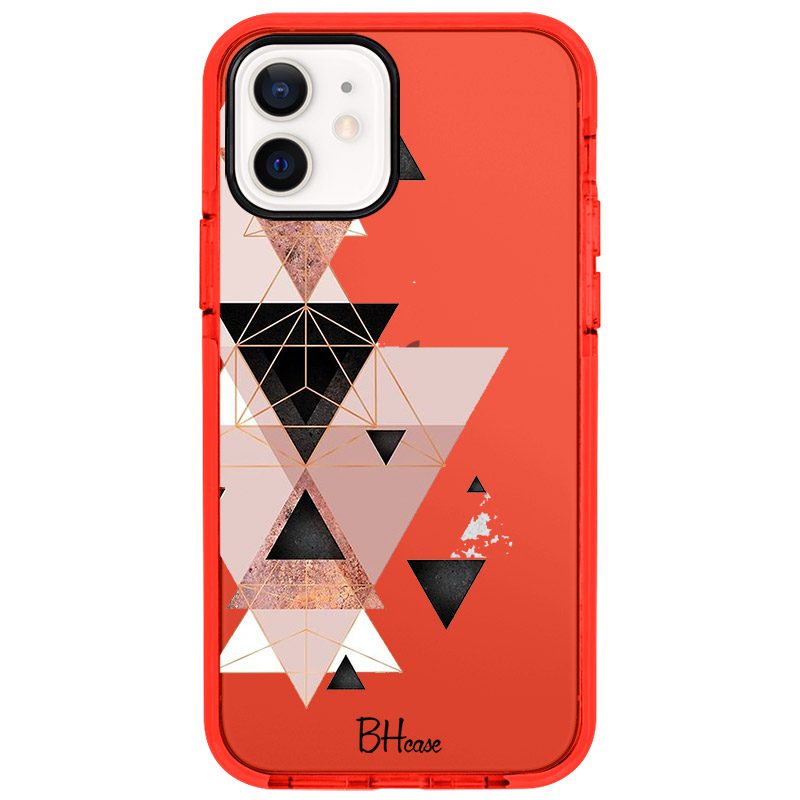 Geometric Rózsaszín iPhone 12/12 Pro Tok