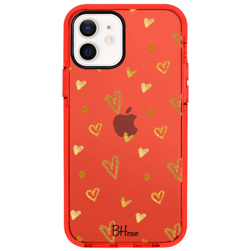 Golden Hearts iPhone 12/12 Pro Tok