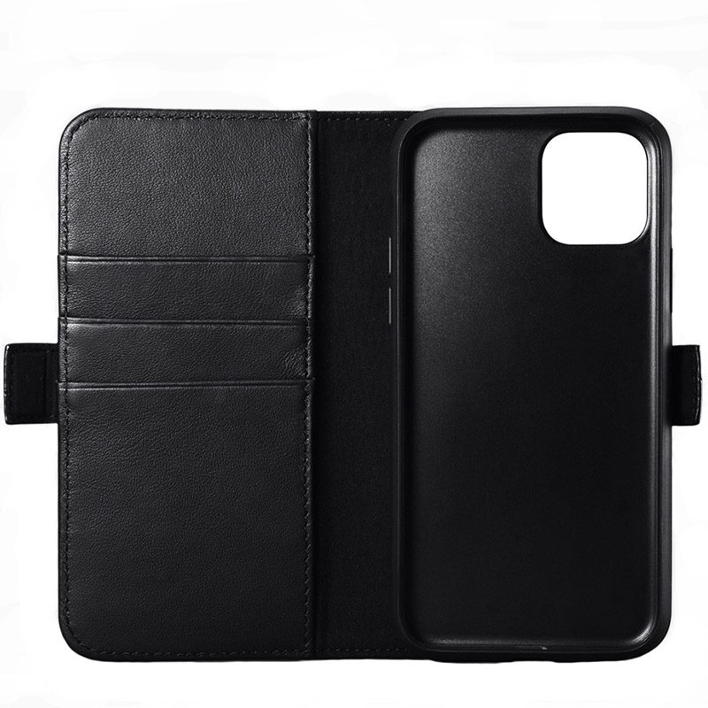 iCarer Nappa Detachable 2in1 Wallet Leather Fekete iPhone 11 Tok