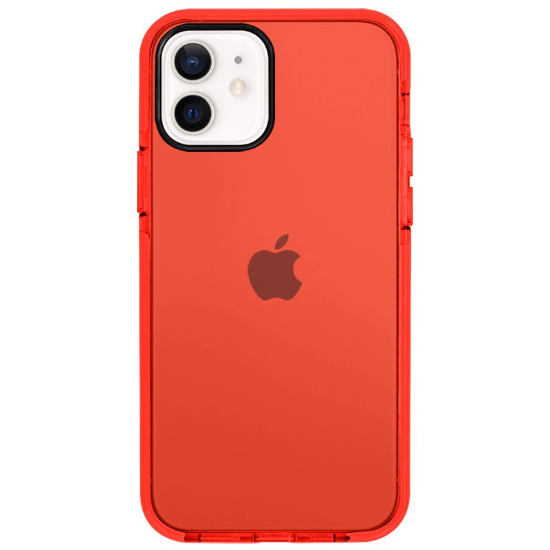 Átlátszó Color Piros iPhone 12/12 Pro Tok
