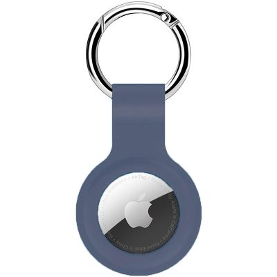 Silicone Key Ring Tok for AirTag Kék