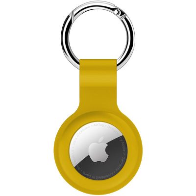 Silicone Key Ring Tok for AirTag Sárga