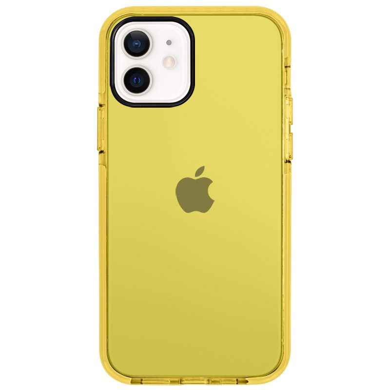 Átlátszó Color Sárga iPhone 12/12 Pro Tok