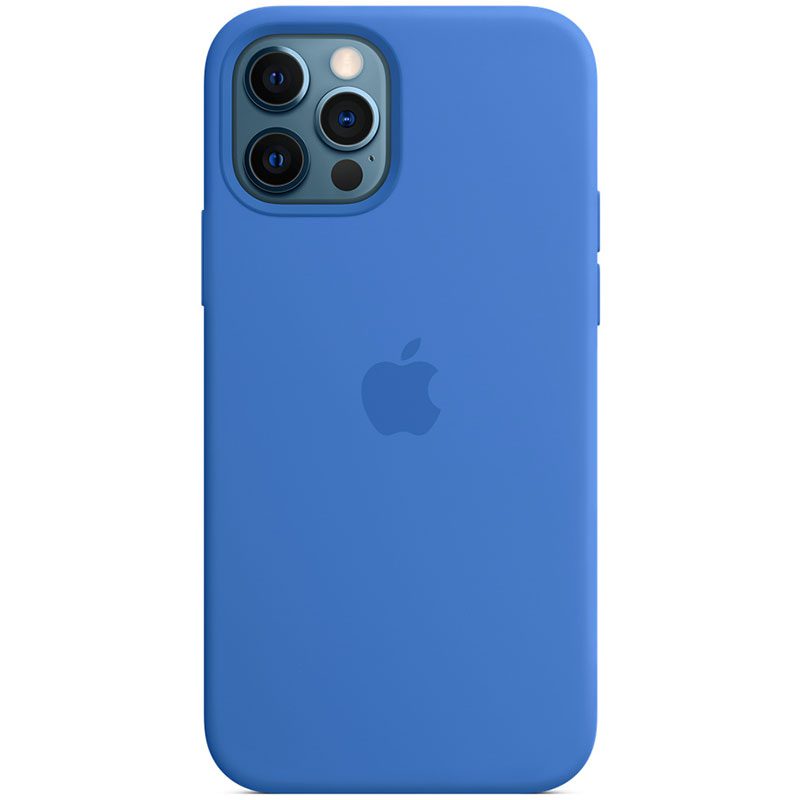 Apple Capri Kék Silicone Magsafe kompatibilis iPhone 12 Pro Max Tok