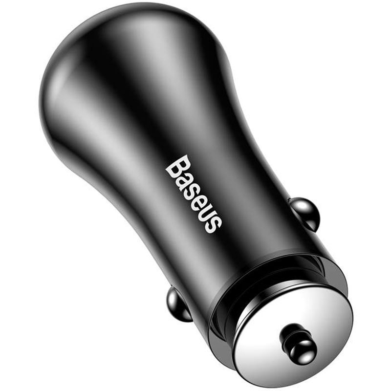 Baseus Car Charger Gentry Series Dual USB Quick Charger Fekete