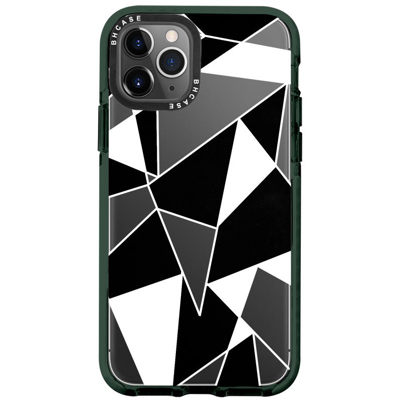 Fekete Fehér Geometric iPhone 11 Pro Tok