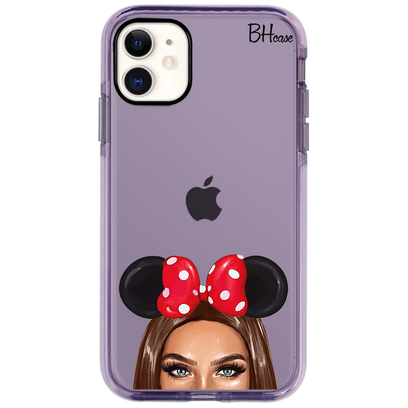 Brunette Girl With Ribbon iPhone 11 Tok