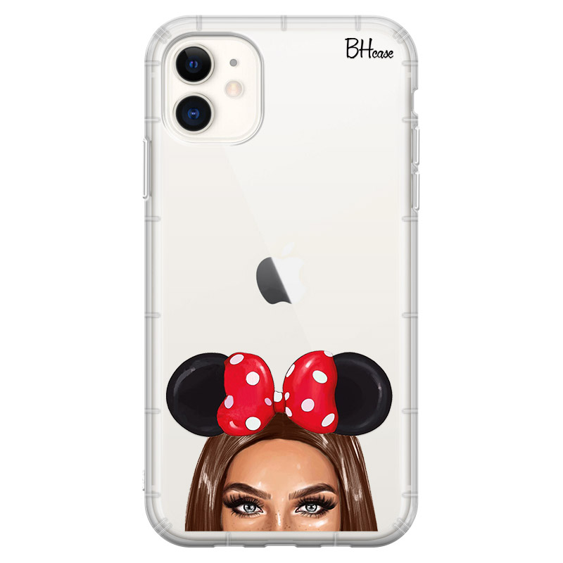 Brunette Girl With Ribbon iPhone 11 Tok