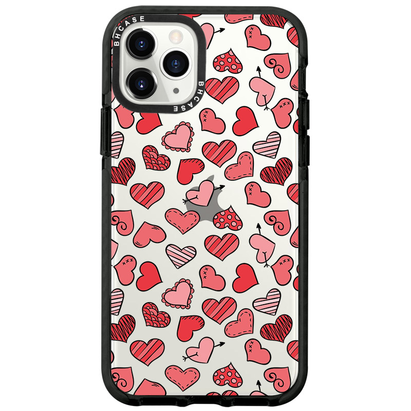 Hearts Piros iPhone 11 Pro Max Tok