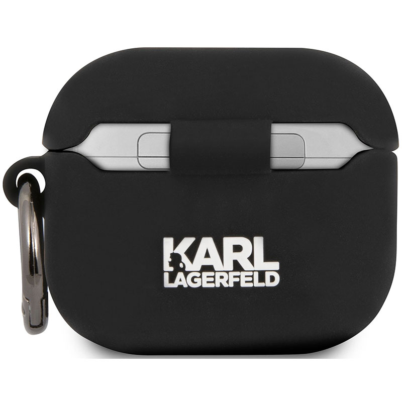 Karl Lagerfeld Choupette Head Silicone Fekete AirPods 3 Tok