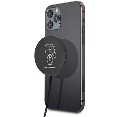 Karl Lagerfeld Outline 15W Wireless Charger Magnetic Fekete