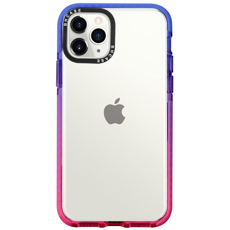 Átlátszó BHholo Kék-Rózsaszín iPhone 11 Pro Max Tok