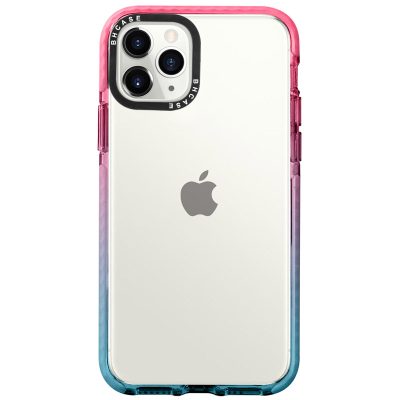 Átlátszó BHholo Rózsaszín-Cyan iPhone 11 Pro Tok