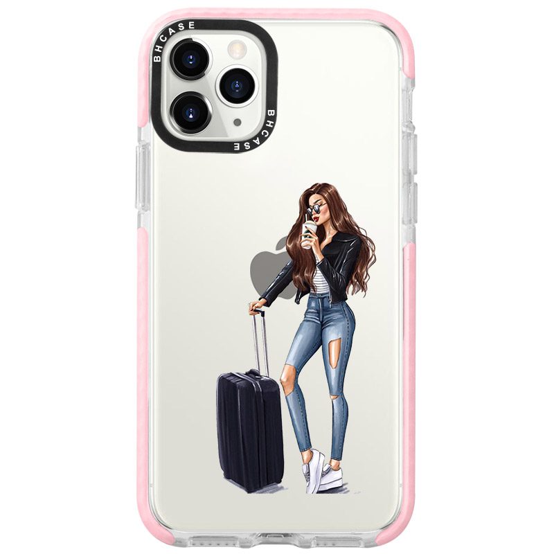 Woman Brunette With Baggage iPhone 11 Pro Max Tok