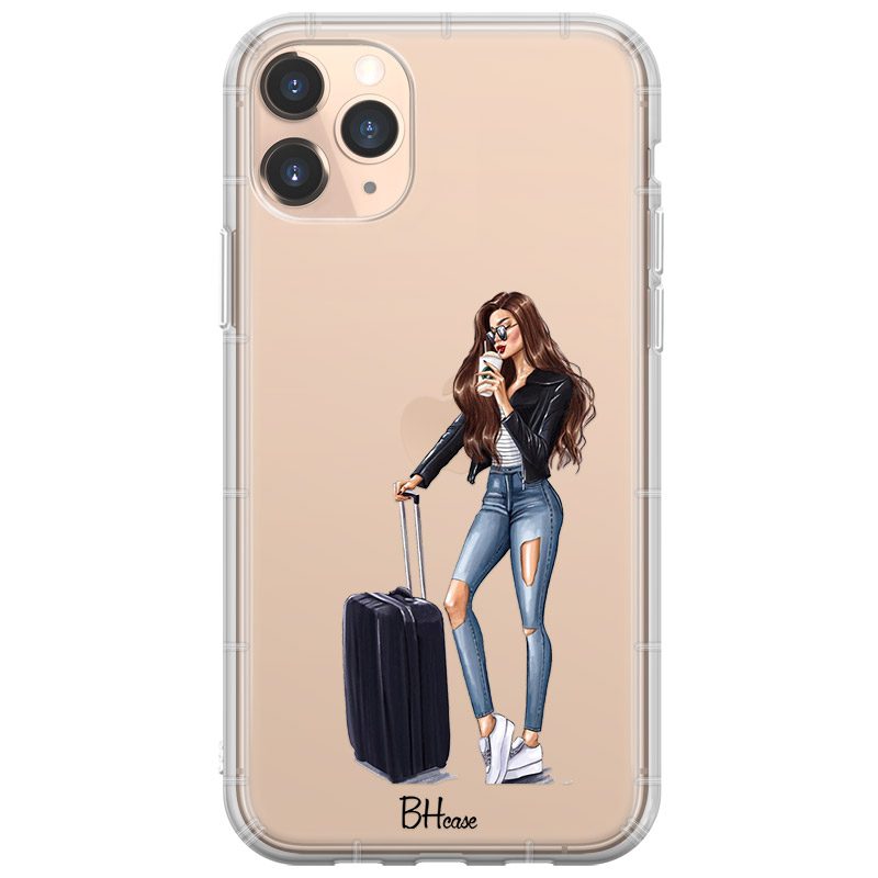 Woman Brunette With Baggage iPhone 11 Pro Max Tok