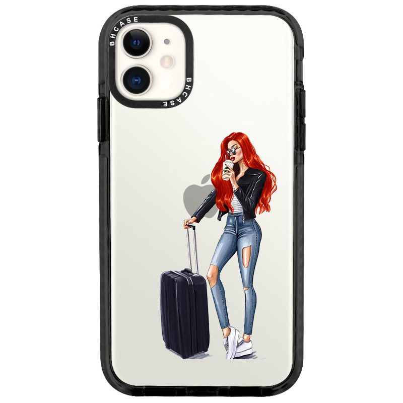 Woman Redhead With Baggage iPhone 11 Tok