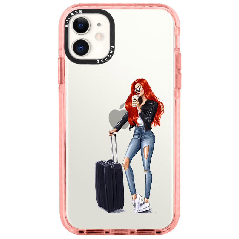 Woman Redhead With Baggage iPhone 11 Tok