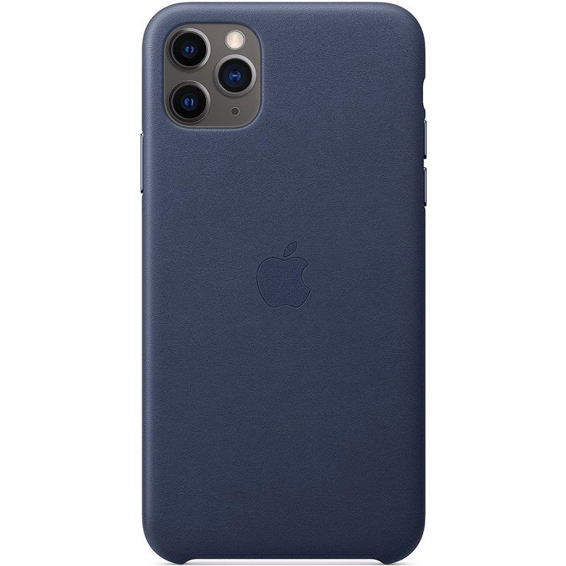 Apple Midnight Kék Leather iPhone 11 Pro Max Tok